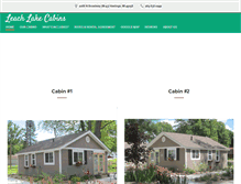Tablet Screenshot of leachlakecabins.com